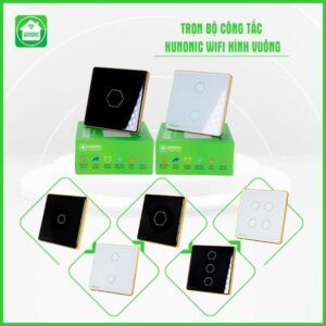 Công Tắc Cảm Ứng Wifi Hunonic Mặt Vuông