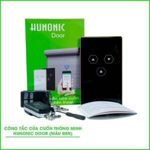 Công Tắc Cửa Cuốn Wifi Thông Minh HUNONIC DOOR ( màu đen)