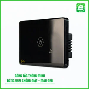 Công Tắc Chống Giật Bình Nóng Lạnh Datic Màu Đen