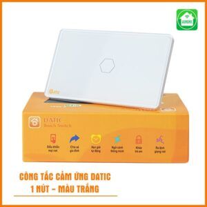 Công Tắc Cảm Ứng Thông Minh Datic – 1 Nút Màu Trắng